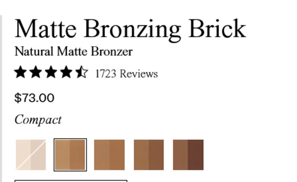 Victoria Beckham Matte Bronzing Brick 05 Terracotta Tawny
